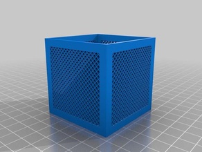 lattice box containers customized 3d print model - Mito3D
