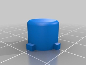 gate latch button replacement parts 3d print model - Mito3D