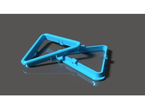 Üçgen kapak thetatara çerçeve 3d yazıcı aksesuarlar anet a8 parçaları tatara çelik 3d print model - Mito3D
