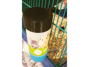 beber de la botella, tapa superior del gancho roedores jaula innd 43 mm las mascotas accesorios para botella pet 3d print model - Mito3D