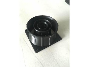nuclear cooling tower fan grill 80mm computer case modding plant power 3d print model - Mito3D