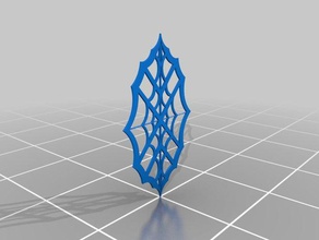 simple spider web sculptures 3d print model - Mito3D