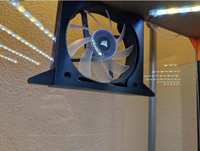 120x120mm fan mount prusa ikea lack enclosure 3d printer accessories i3 3d print model - Mito3D