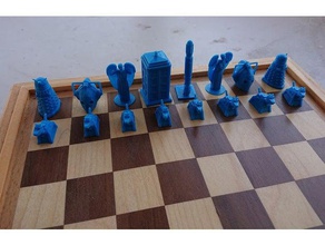 dr chess pieces 3d print model - Mito3D