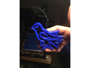 uvic martlet portachiavi i segni loghi badge bird british columbia il college di ingegneria isola keychain openscad scuola studente simbolo università victoria 3d print model - Mito3D