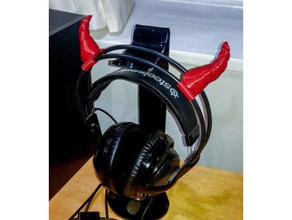steelseries siberia v2 chifres o áudio fones de ouvido 3d print model - Mito3D