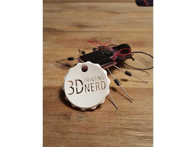 makercoin design adereços A impressão 3d nerd 3dpn fusão 360 tutorial joel dizendo chaveiro 3D print model - Mito3D
