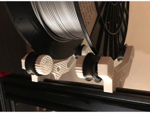 spool holder 2040v-slot prusa i3 bear upgrade 3d printer accessories filament mk2 mk3 rework 3d print model - Mito3D