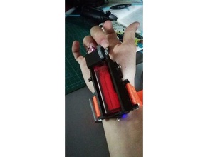 bilek flamethrower 3d baskı dengar ateş gadget gadgets3d silah spiderman web shooter oyuncak kol saati 3d print model - Mito3D