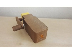simple dynamo gear motor engineering gearbox led 3d print model - Mito3D