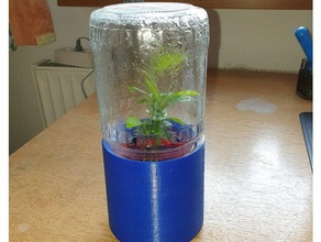imploved reciclar jarra de emissões gases efeito &oslash78 mm vaso selagem ao ar livre jardim upcycling 3d print model - Mito3D