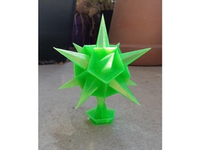 sesto stellation icosaedro per la matematica arte 3d print model - Mito3D