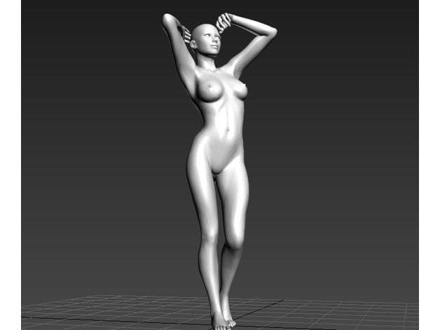 female figure sculptures nude 3D print model - Mito3D