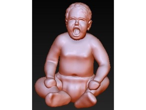 bambino che piange art figura scultura 3d print model - Mito3D