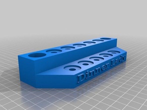 d19 atomizador vape gusto soporte de la barra 3d impresión e-líquido eliquid vaping 3d print model - Mito3D