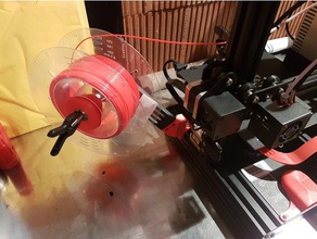 8mm spool ascia originale creality ender 3 alloggiamento 608zz 3d la stampante parti filamento titolare della bobina di centro 3d print model - Mito3D
