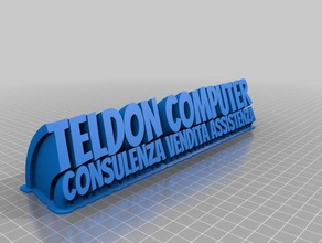 teldon computador consulenza vendita assistenza office personalizado 3d print model - Mito3D