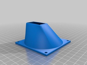 80mm fan outlet 3d printing 3d print model - Mito3D