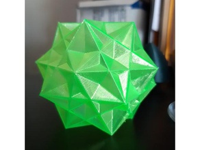 compound-fünf Würfel neu ausgerichtet cut vase-Modus math Kunst 3d print model - Mito3D