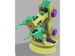 braço do robot robótica A impressão 3d arduino grampo mão comum articulações parafuso 3d print model - Mito3D