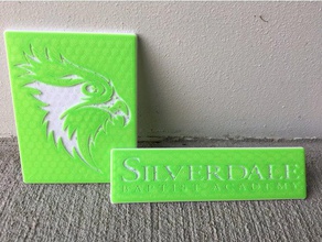 silverdale baptist academy plaque coins badges 3d print model - Mito3D