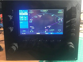 garmin 530 jogos cockpit g530 xplane 3d print model - Mito3D