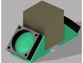tronxy x1 filament cooling fan holder 3d printer parts 40mm accessories addons blower mod mods 3d print model - Mito3D