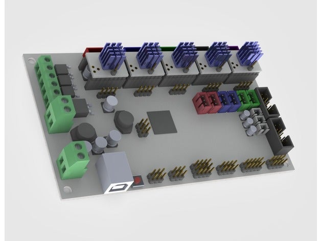 mks gen v14 dummy do modelo 3d a impressora partes 3D print model - Mito3D