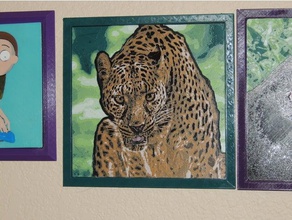 jade en la sincronización de los exóticos 2d art Arte insync leopard 3d print model - Mito3D