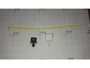 xyz da vinci pro-wire-clip-Ersatz 3d Drucker Teile ziptie 3d print model - Mito3D