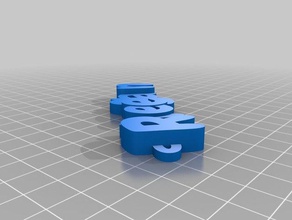 rheeganfob chaveiros personalizado 3d print model - Mito3D