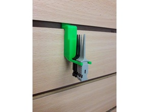 soporte para clips prueba panel ranurado tool holders boxes 3d print model - Mito3D