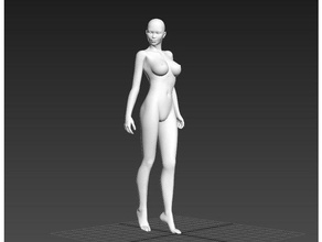 female figure sculptures nude 3d print model - Mito3D