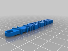 mon message personnalisé keychain organisation 3d print model - Mito3D