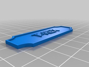 minha placa de identificação personalizado decoração 3d print model - Mito3D
