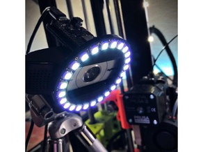 bluetooth neopixel anello di luce webcam logitech la fotocamera adafruit piuma 3d print model - Mito3D
