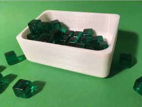 parametric token tray toy game accessories boardgame kingoftokyo openscad tokens 3d print model - Mito3D