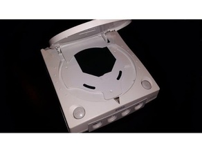 usb gdrom hard drive mount plate video games 3d print model - Mito3D