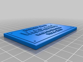 mjolnir placa de identificação sinais logotipos personalizado o filme filmes prop adereços cinema 3d print model - Mito3D