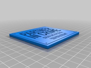 ortak plak işaretler logoları komik alıntı tırnak 3d print model - Mito3D