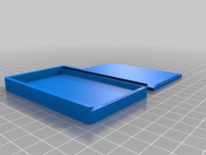 Kreditkarten-Größe-box Container angepasst 3d print model - Mito3D