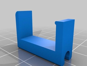 simple parametric desk cable clip organization management 3d print model - Mito3D