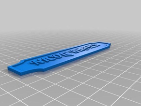 my customized nameplate decor 3d print model - Mito3D