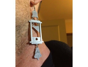 behead king earrings pendant jewelry 3d print model - Mito3D