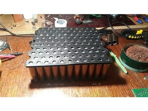18650 battery holder diy 3d print model - Mito3D