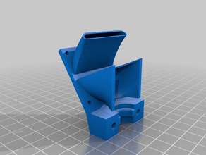 montagem do ventilador e3d v6 oficial clone a impressora partes 40mm duto hotend 3d print model - Mito3D