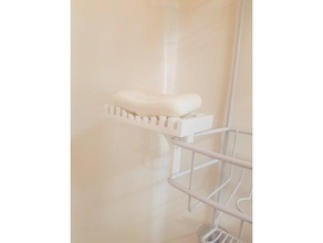 soap dish shower caddy attachment bathroom 3d print model - Mito3D