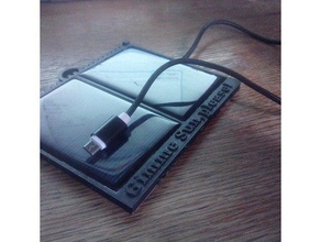 portable solar charger case electronics usb 3d print model - Mito3D