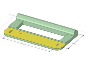 frigo maniglia di sostituzione parti 3d print model - Mito3D