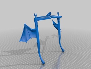 dragon frame Brille 3d print model - Mito3D